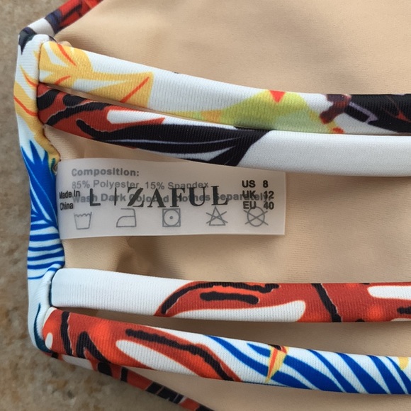 Large Tropical Bikini Top - Picture 4 of 4